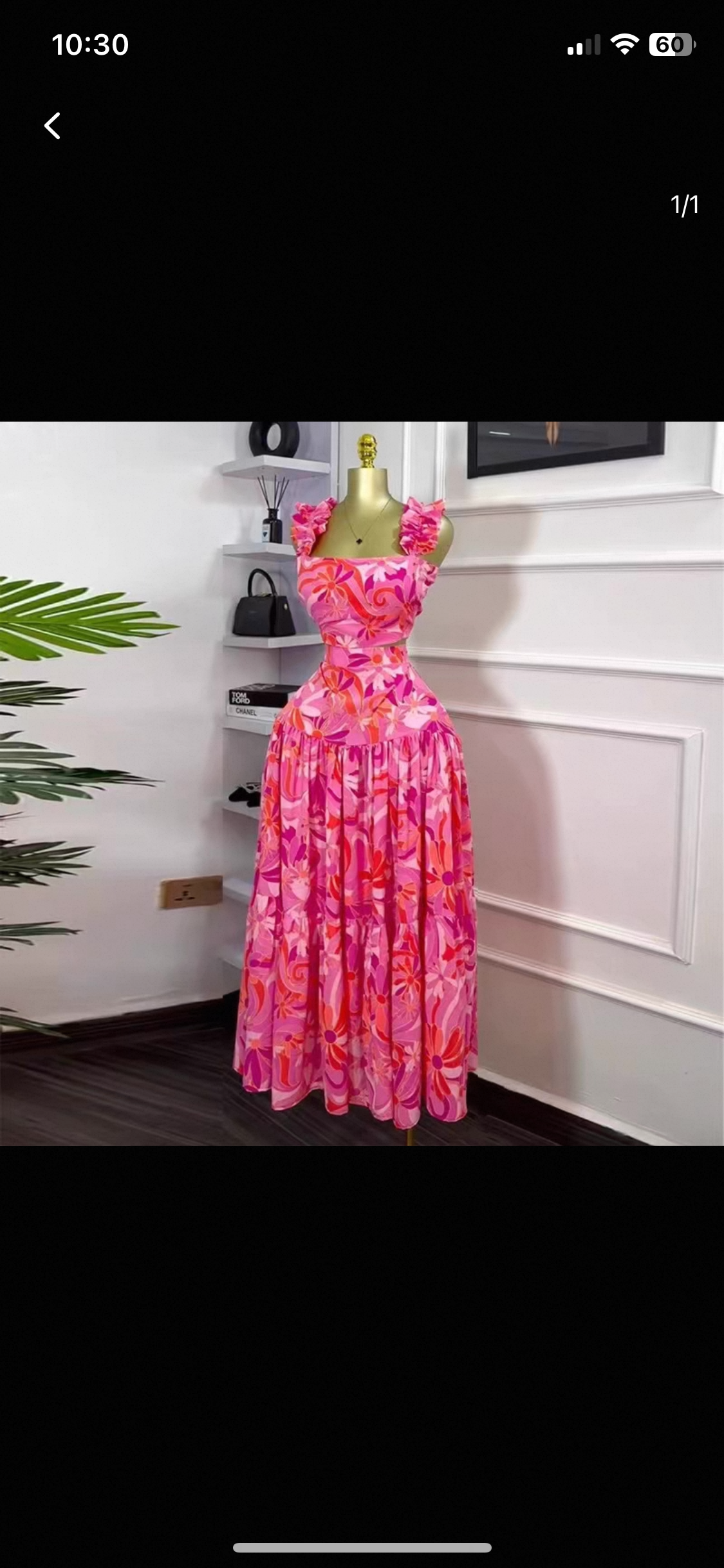 Bloom ruffle Maxi dress