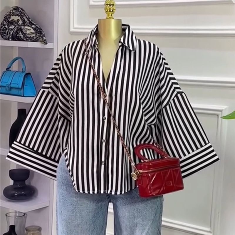 Striped Button-Up Shirt