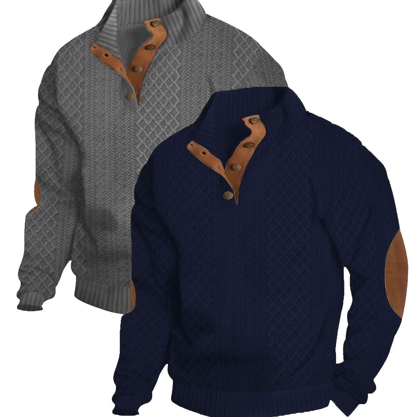 Men’s Classic Half-Button Knit Sweater