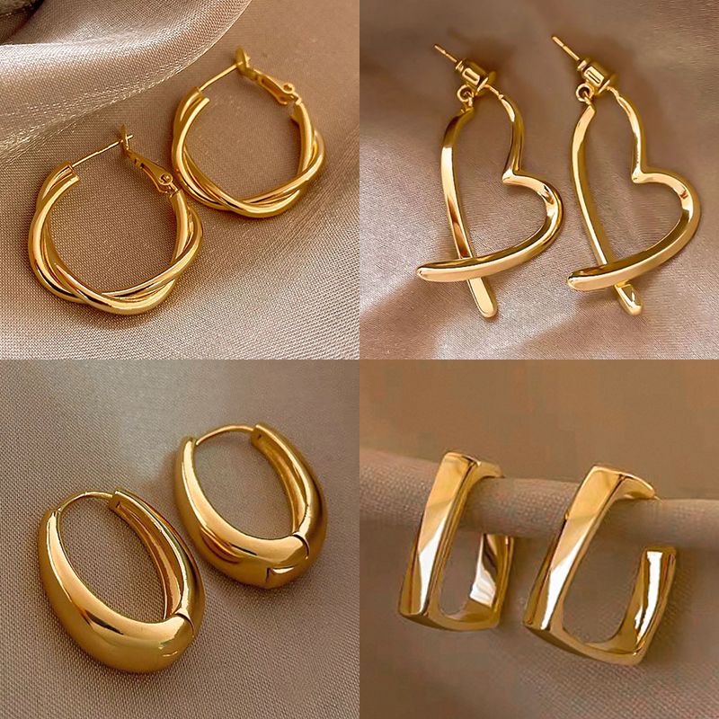 Luxury Gold-Tone Statement Earrings Collection