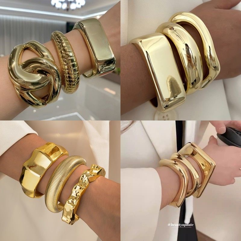 Chunky Gold bracelets