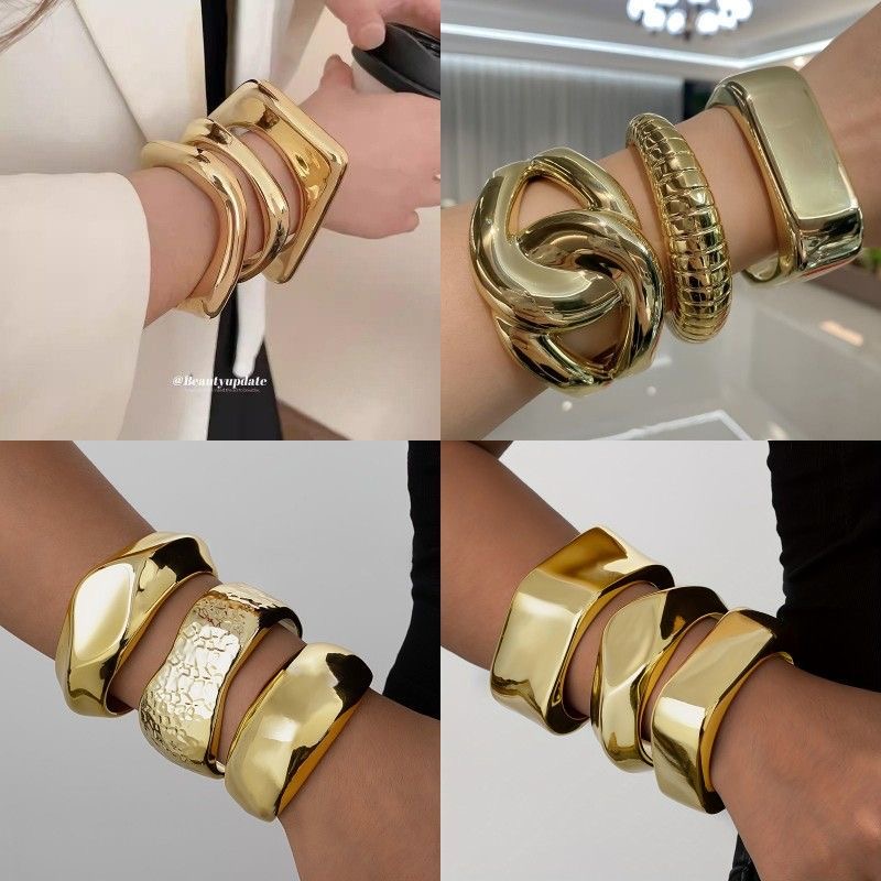 Chunky Gold bracelets