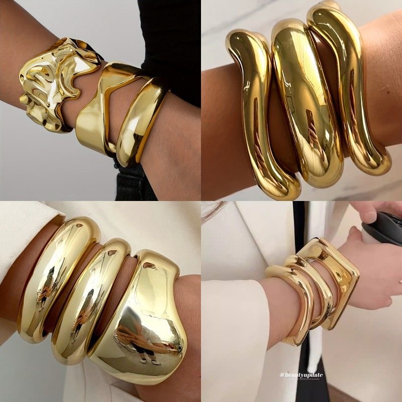 Chunky Gold bracelets