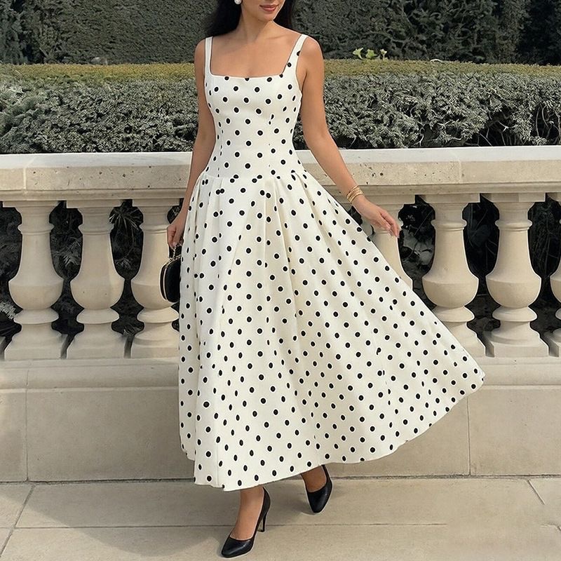 Polka dot summer dress
