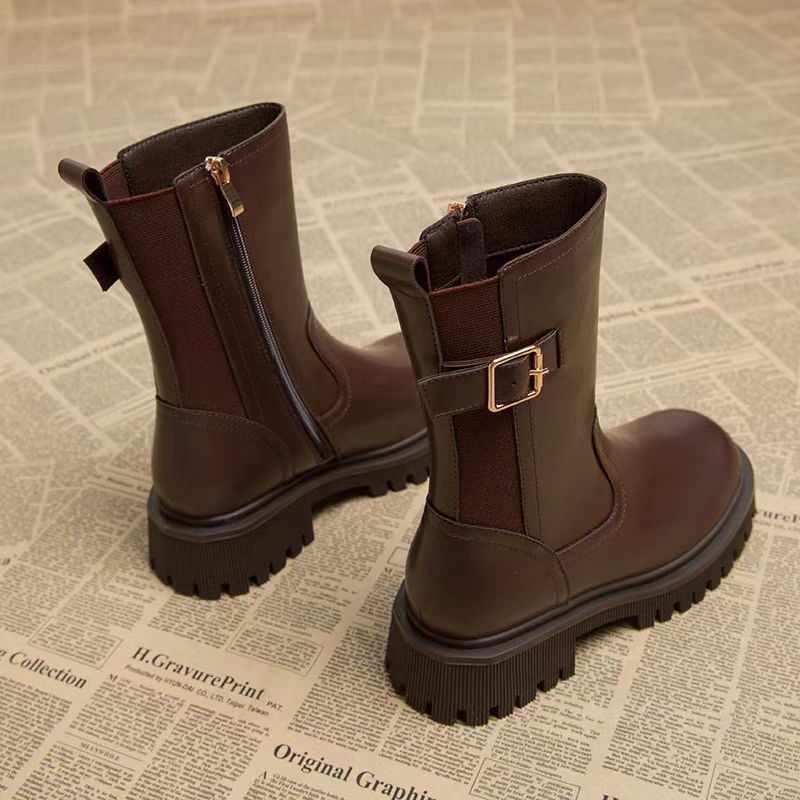 Winter short chunkey boots