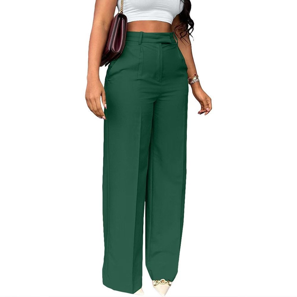 High-Waist Wide Leg Tailored Pants
