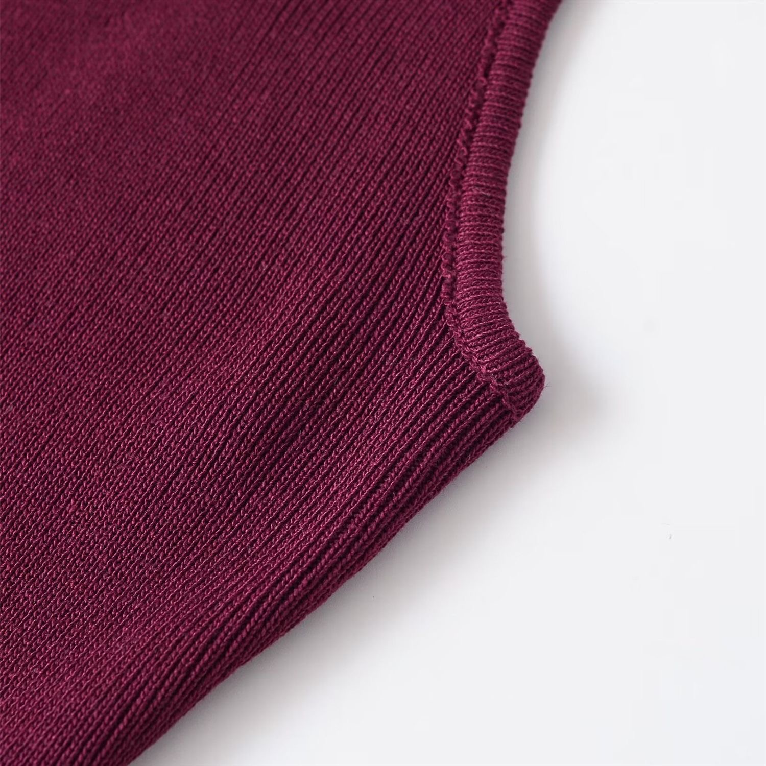 Burgundy Ribbed Cut-Out Buckle Midi Dress