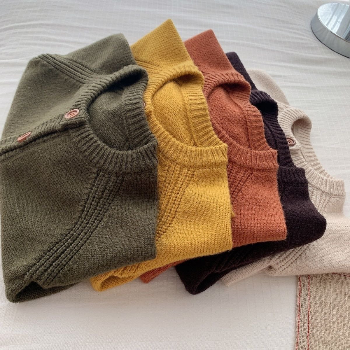 Baby Knit Button Cardigan Sweater (Unisex)