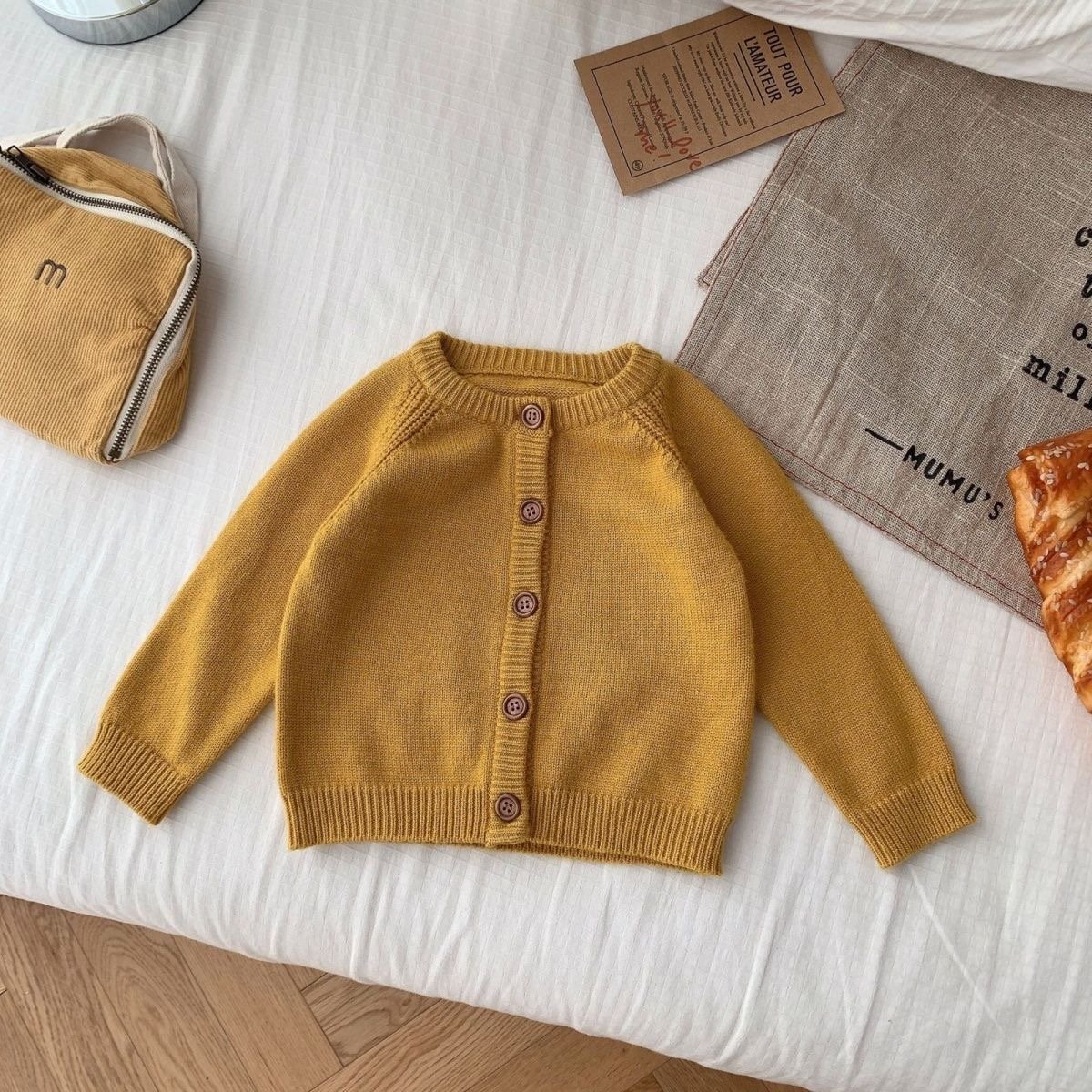 Baby Knit Button Cardigan Sweater (Unisex)