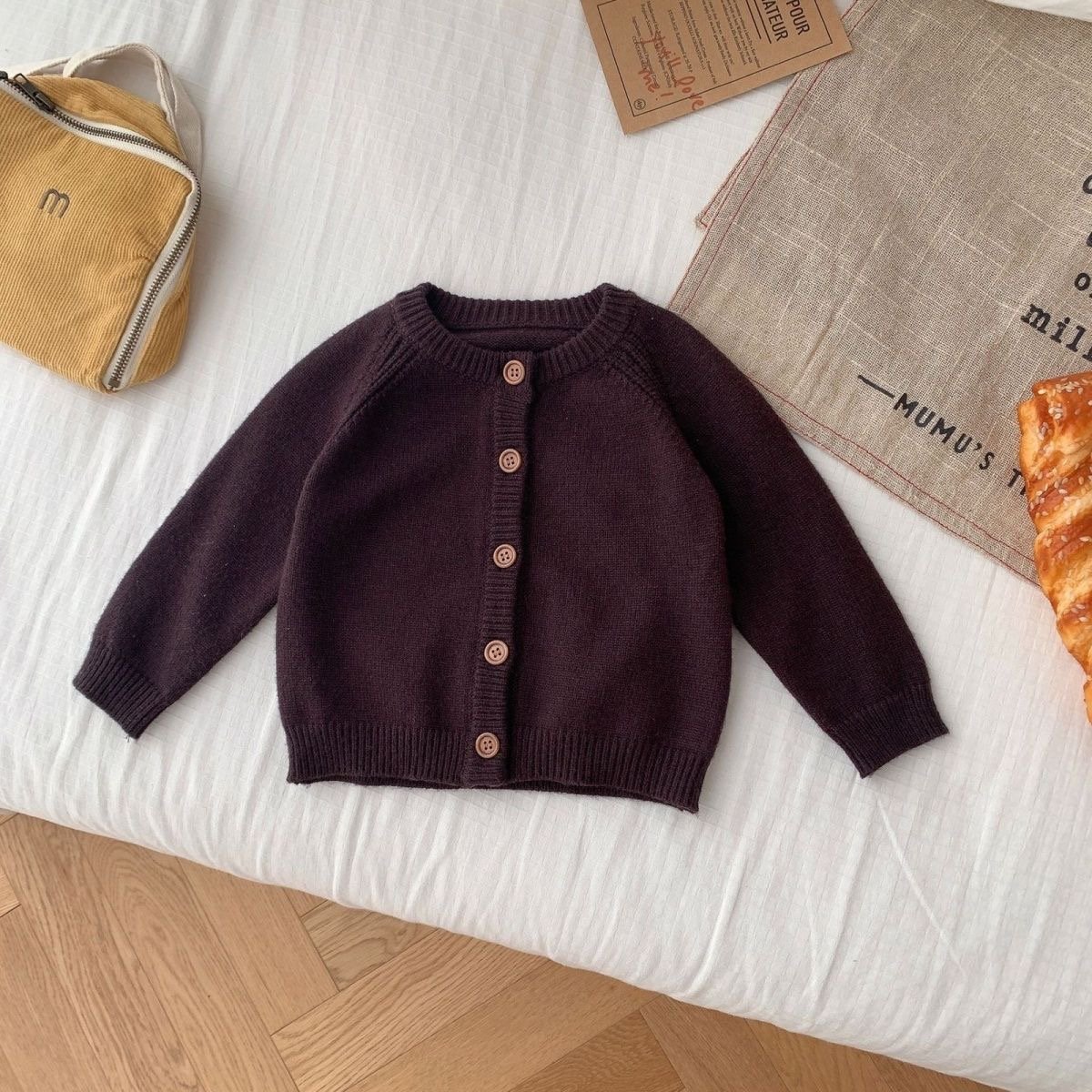 Baby Knit Button Cardigan Sweater (Unisex)