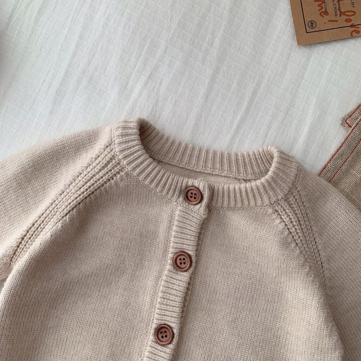 Baby Knit Button Cardigan Sweater (Unisex)
