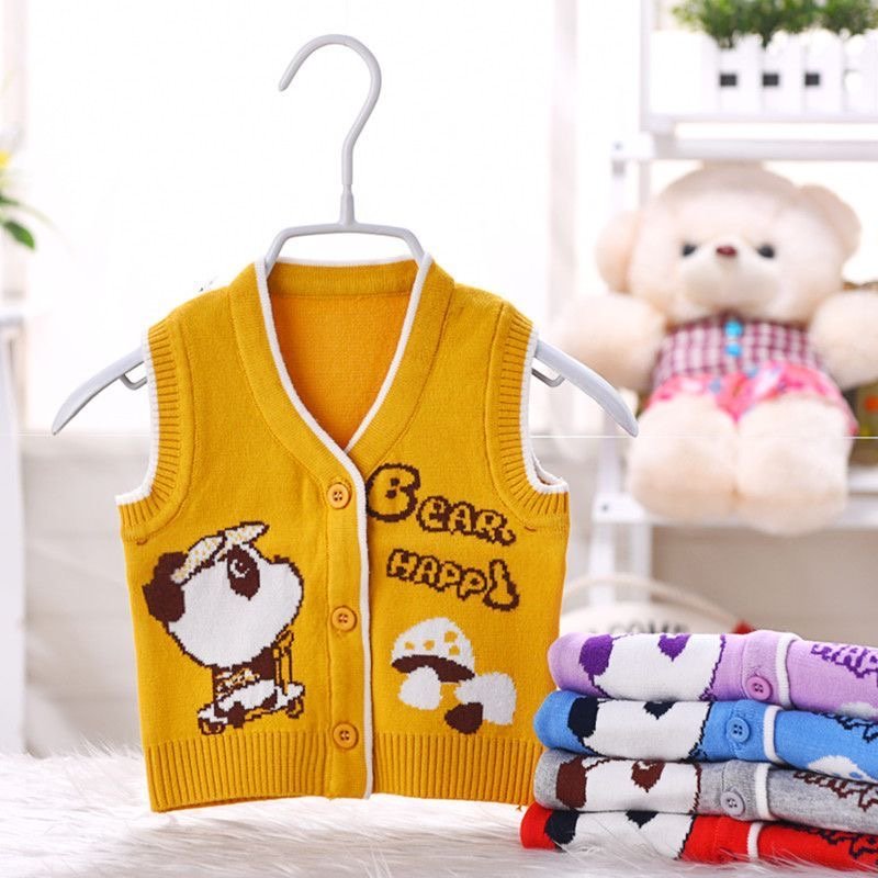 Baby Half Knit Cardigan Sweater