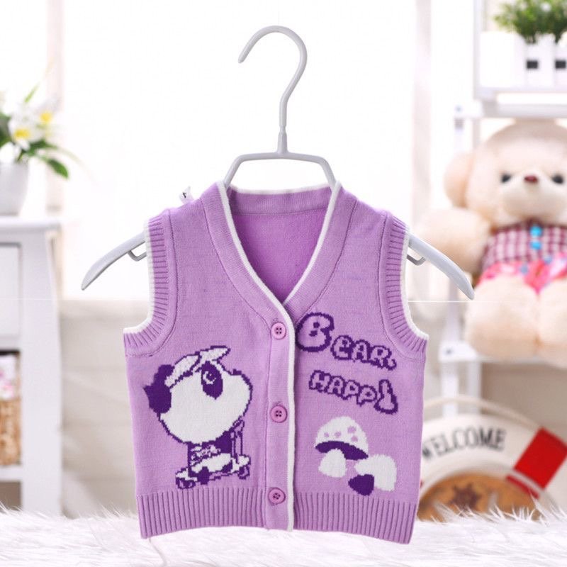 Baby Half Knit Cardigan Sweater