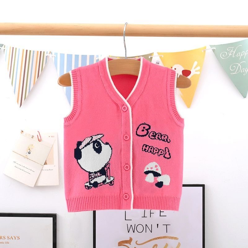 Baby Half Knit Cardigan Sweater