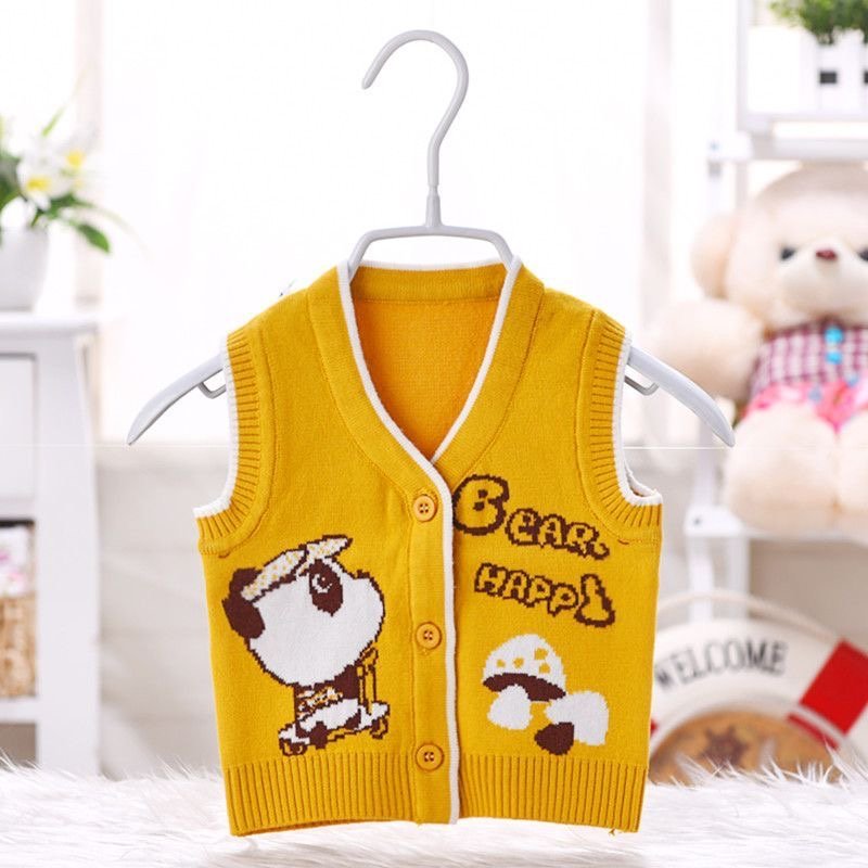 Baby Half Knit Cardigan Sweater