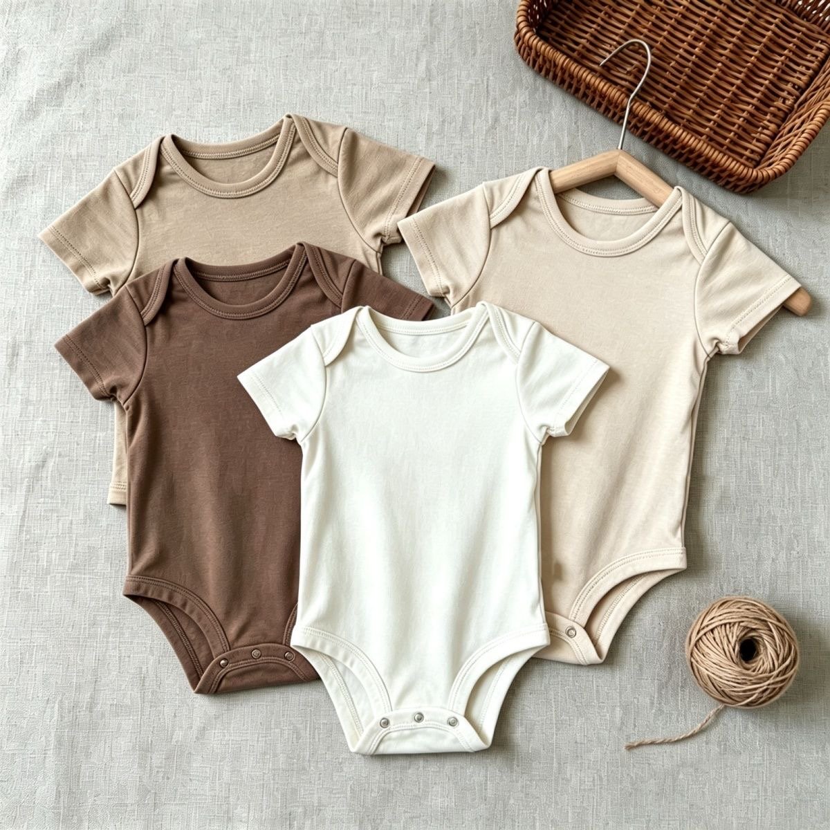 Earthy Essentials Baby Bodysuit Set