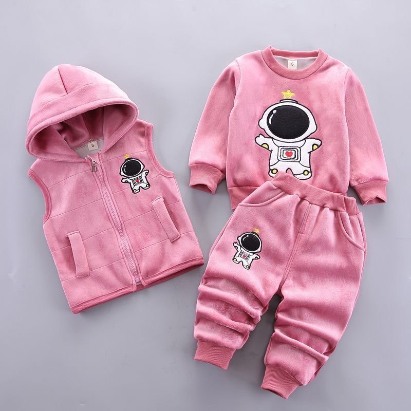 CozyBear Unisex 3-Piece Winter Tracksuit for Babies