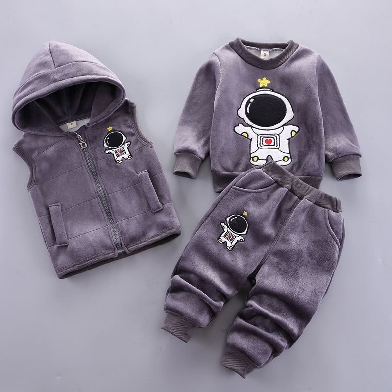 CozyBear Unisex 3-Piece Winter Tracksuit for Babies
