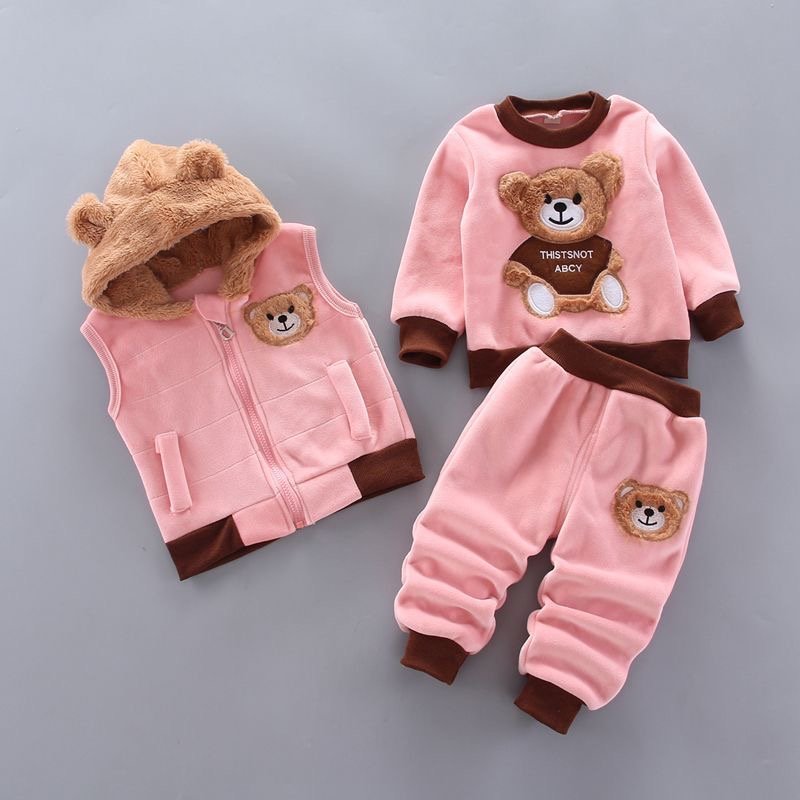 CozyBear Unisex 3-Piece Winter Tracksuit for Babies