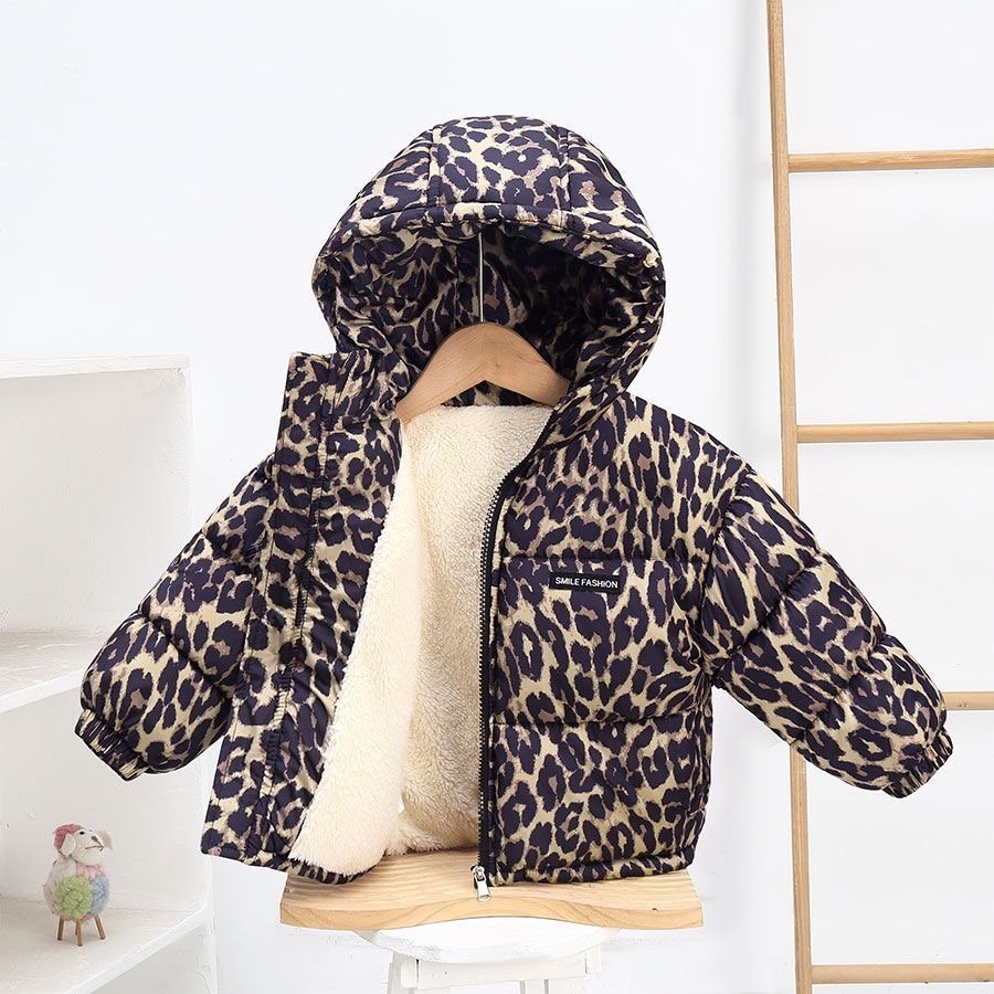 Inner Fleece Hooded Baby Puffer Jacket Warm Winter Coat