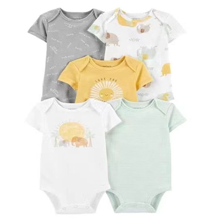 Short sleeve baby bodysuit