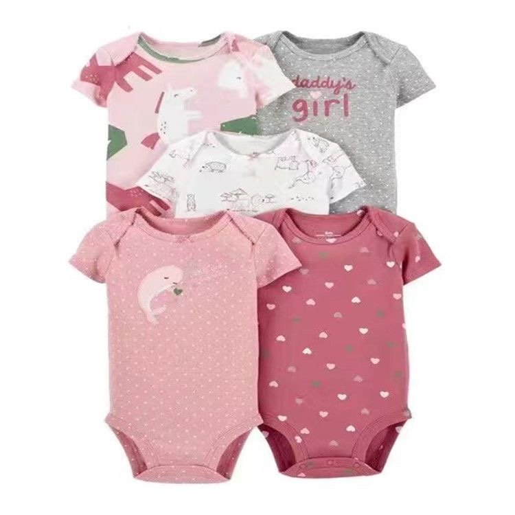 Short sleeve baby bodysuit