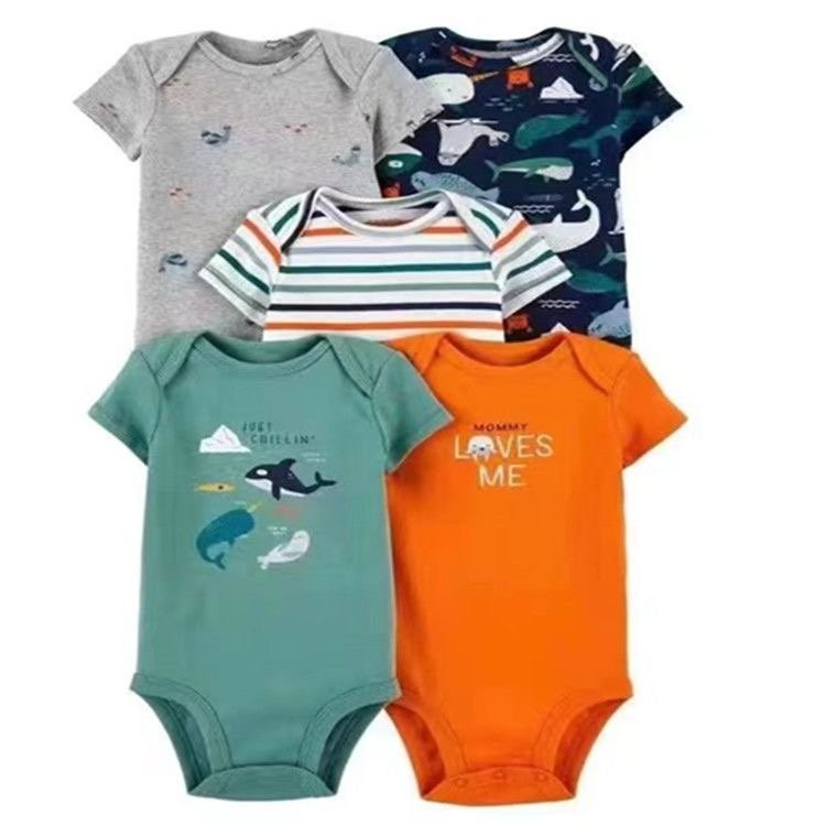 Short sleeve baby bodysuit