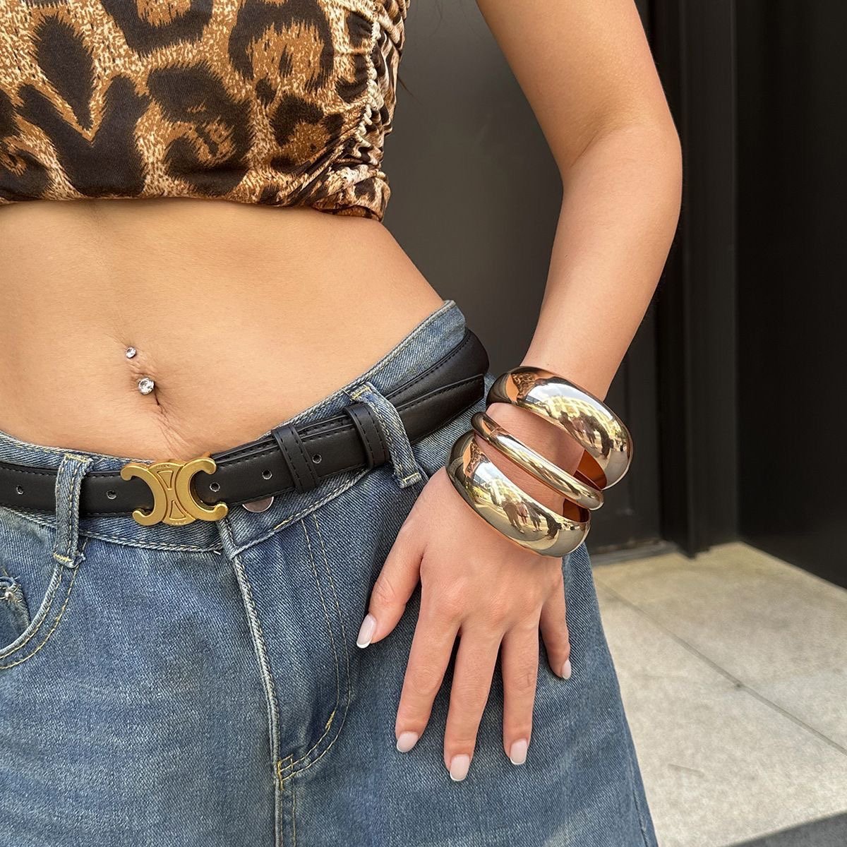 Luxury Gold & Silver Statement Cuff Bangles