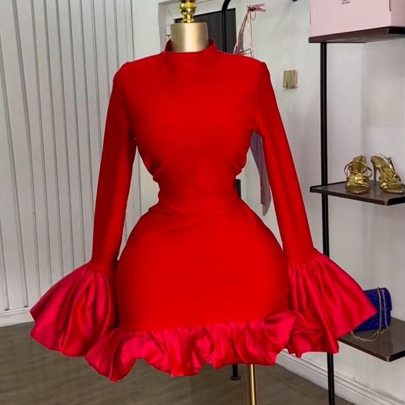 Red Mini Chic Dress