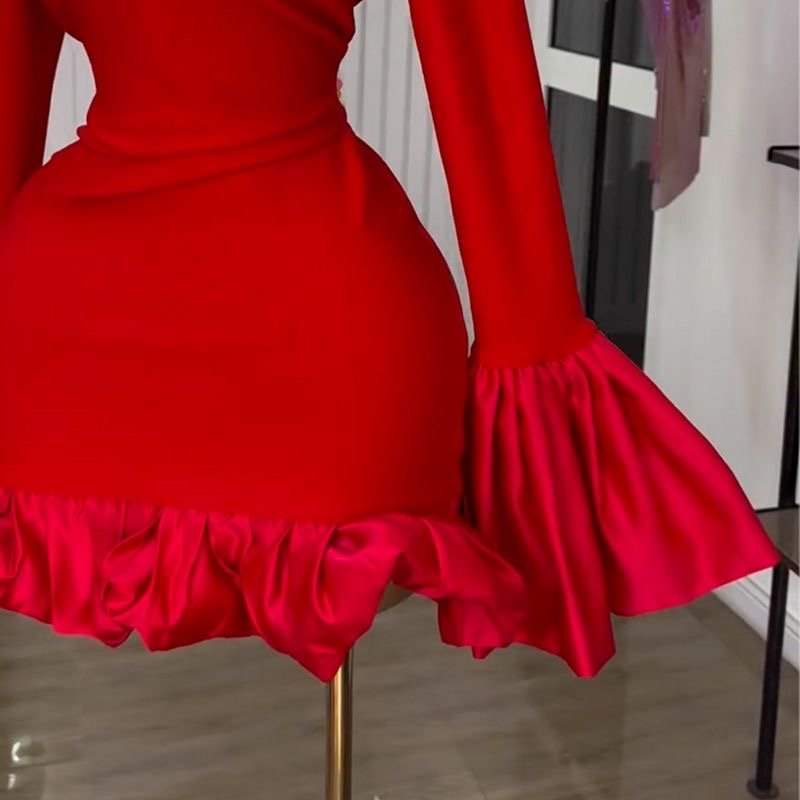 Red Mini Chic Dress