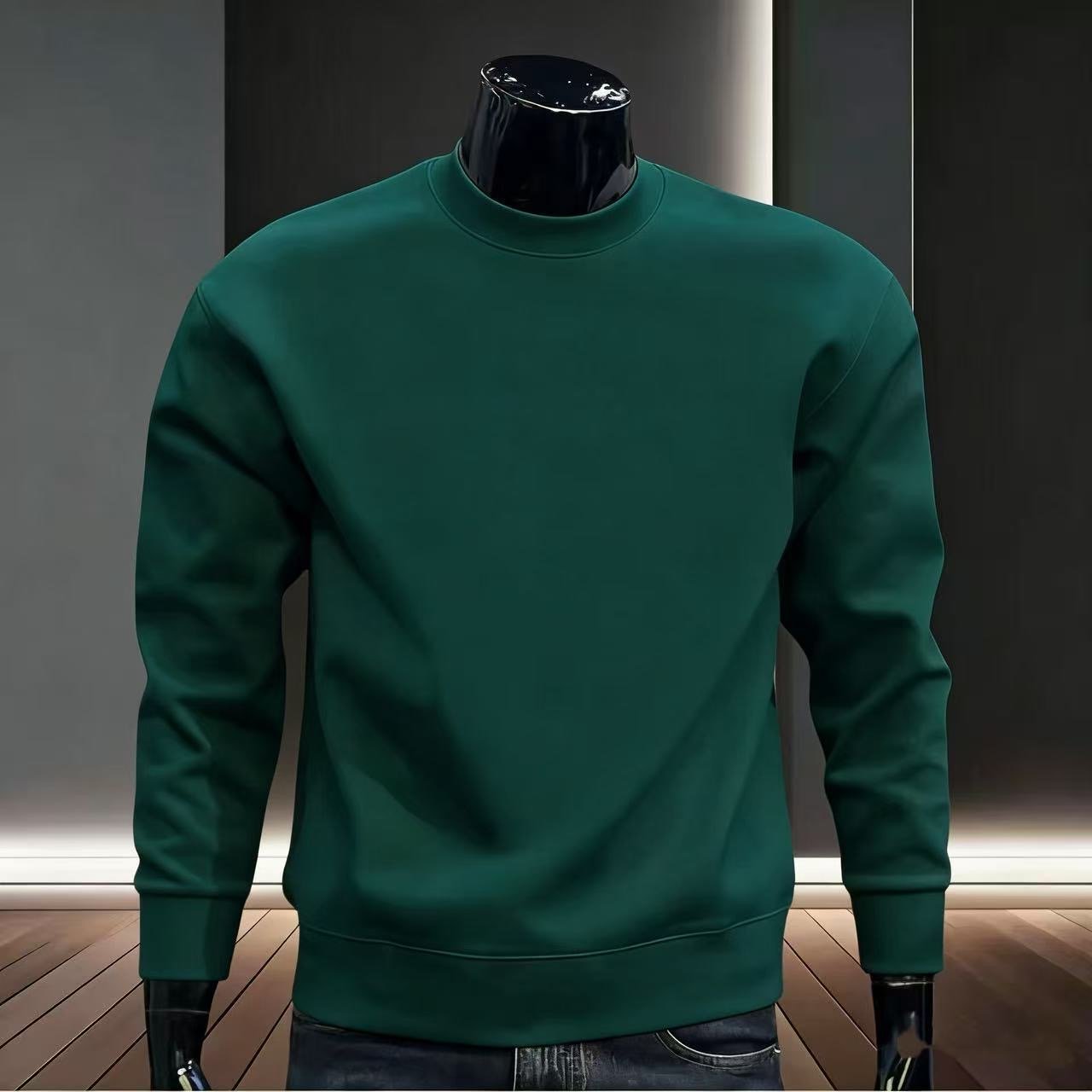 Men’s Classic Cotton Long Sleeve Sweatshirt
