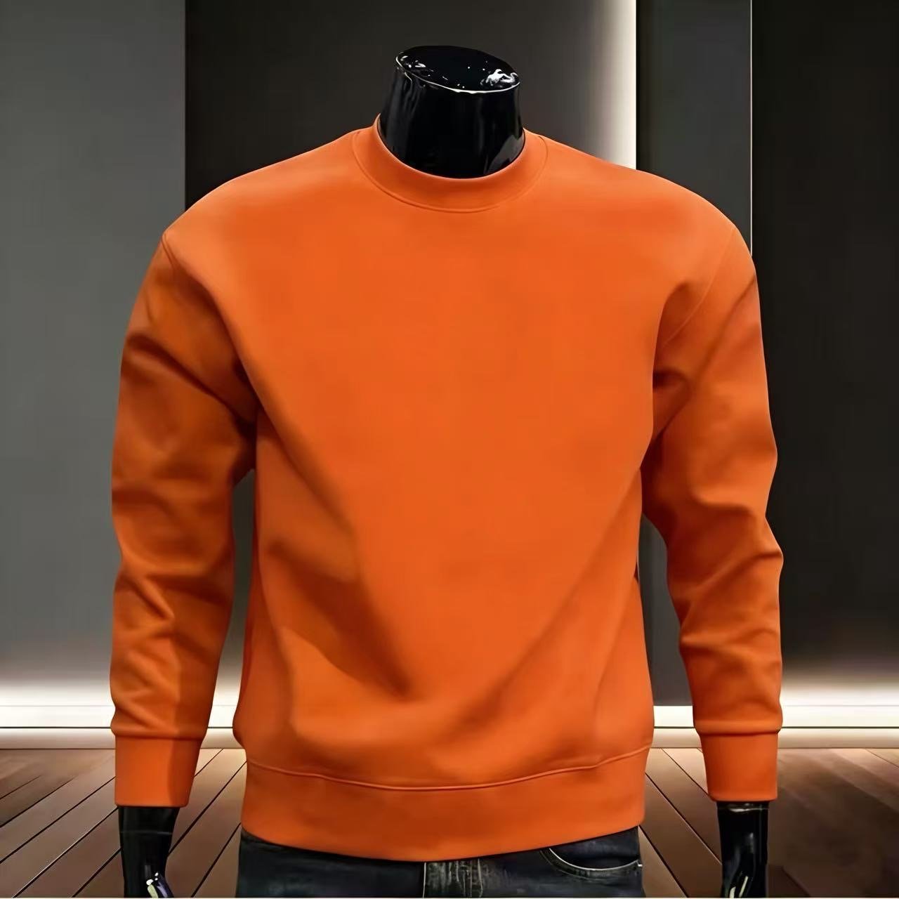 Men’s Classic Cotton Long Sleeve Sweatshirt