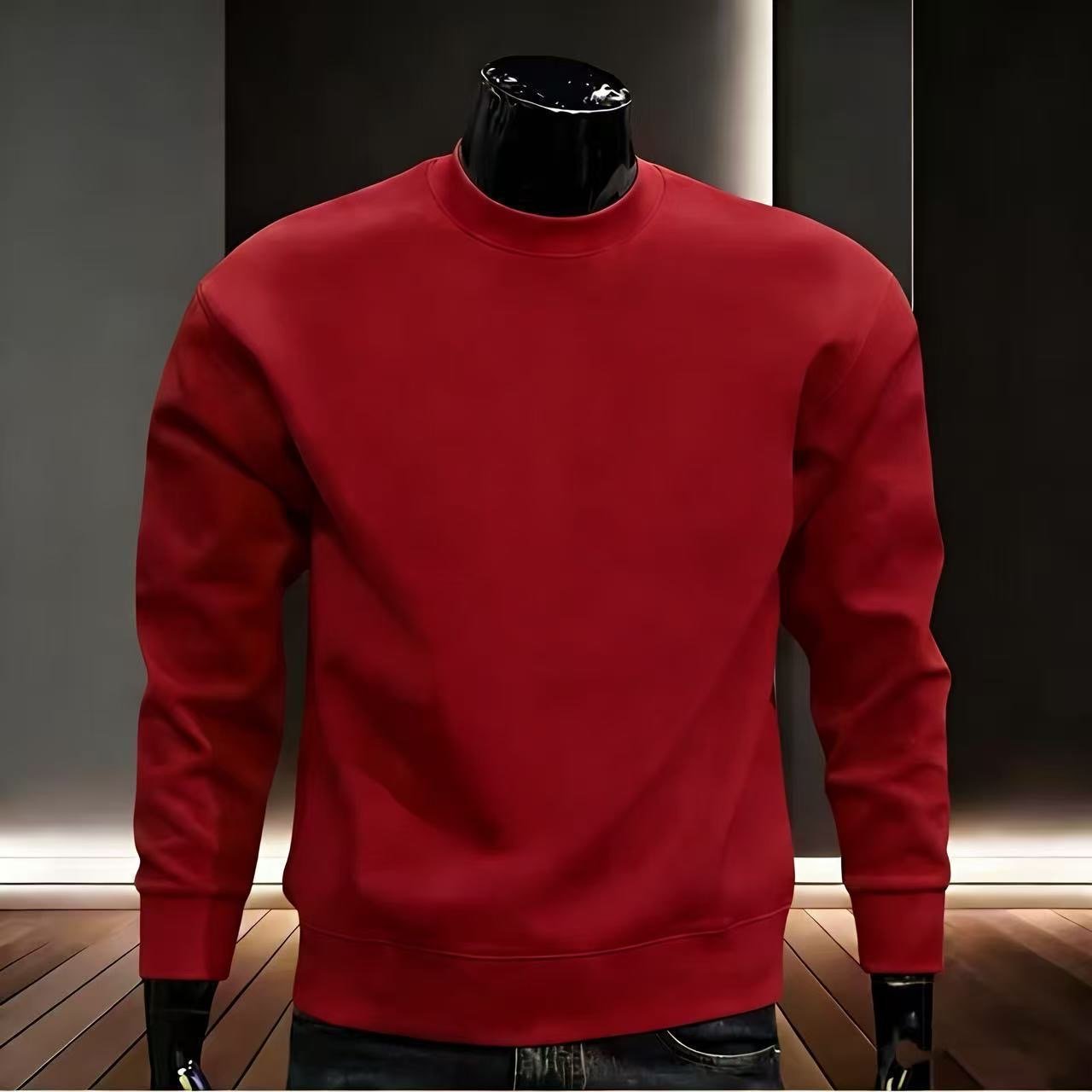 Men’s Classic Cotton Long Sleeve Sweatshirt