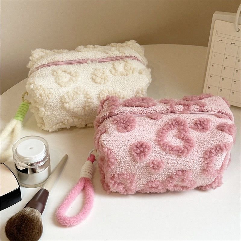 Cute Fur Makeup Bag