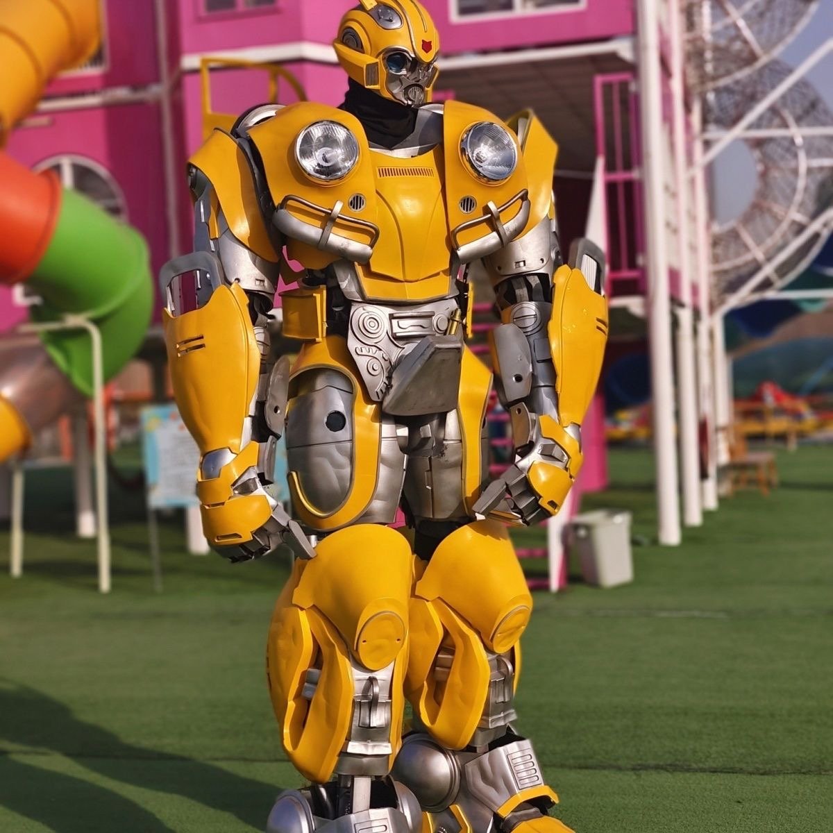 Metal Armor Mascot Costume