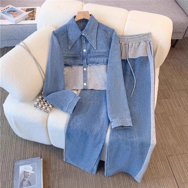 Denim casual 2 piece