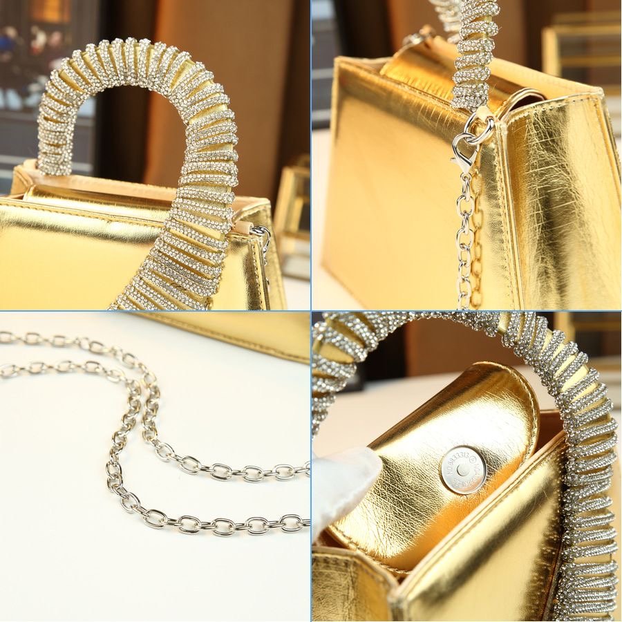 Gold Mini Clutch Bag