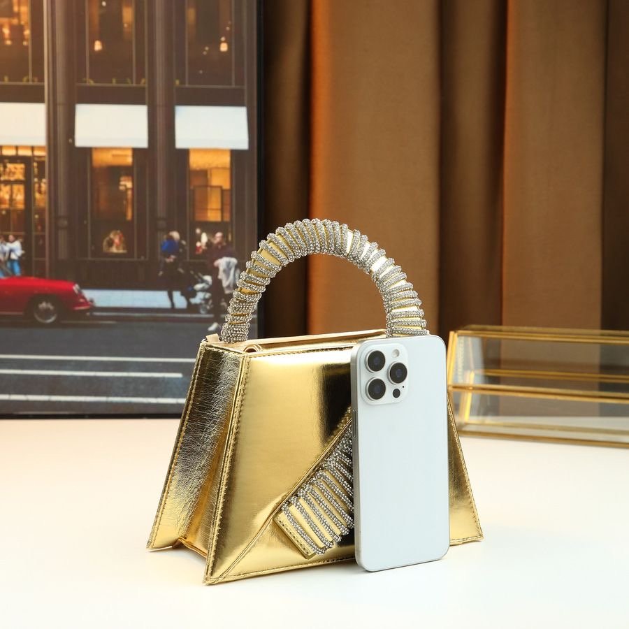 Gold Mini Clutch Bag