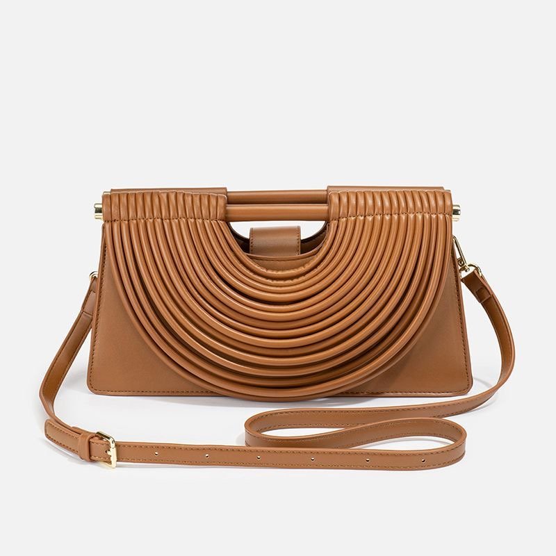 Elegant Half-Moon Rectangular Clutch Bag