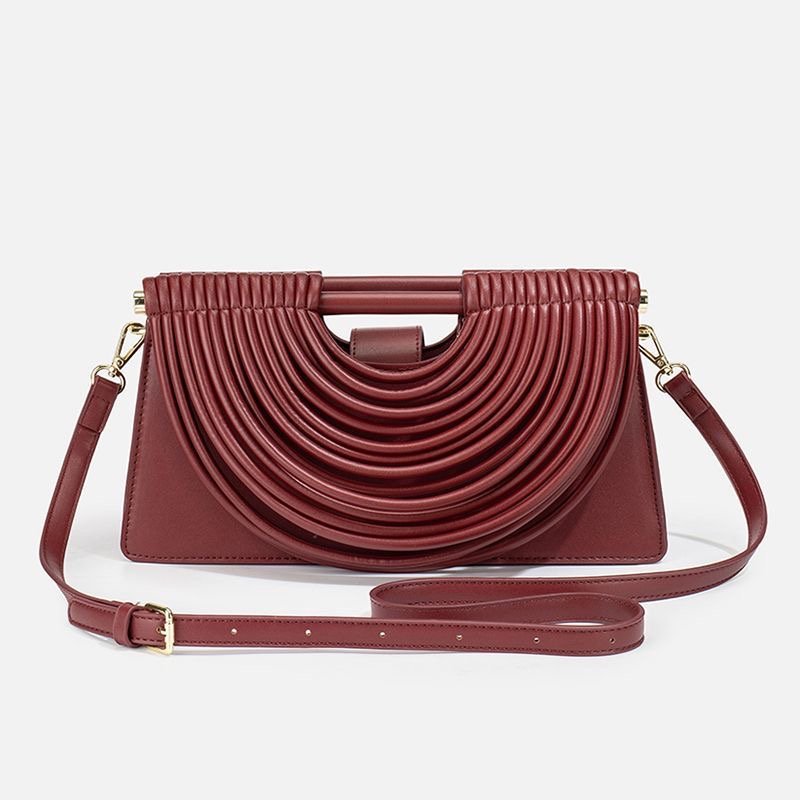 Elegant Half-Moon Rectangular Clutch Bag