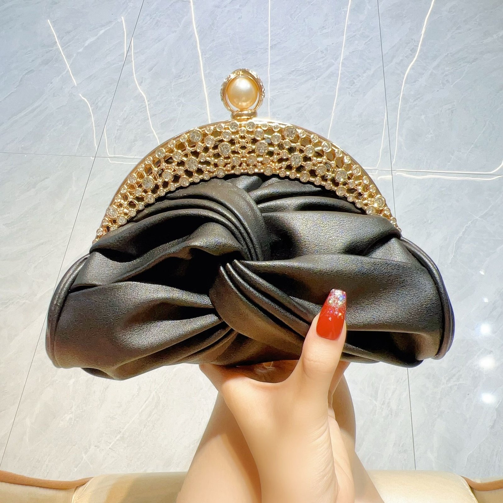 Luxury Rhinestone Mini Evening Clutch