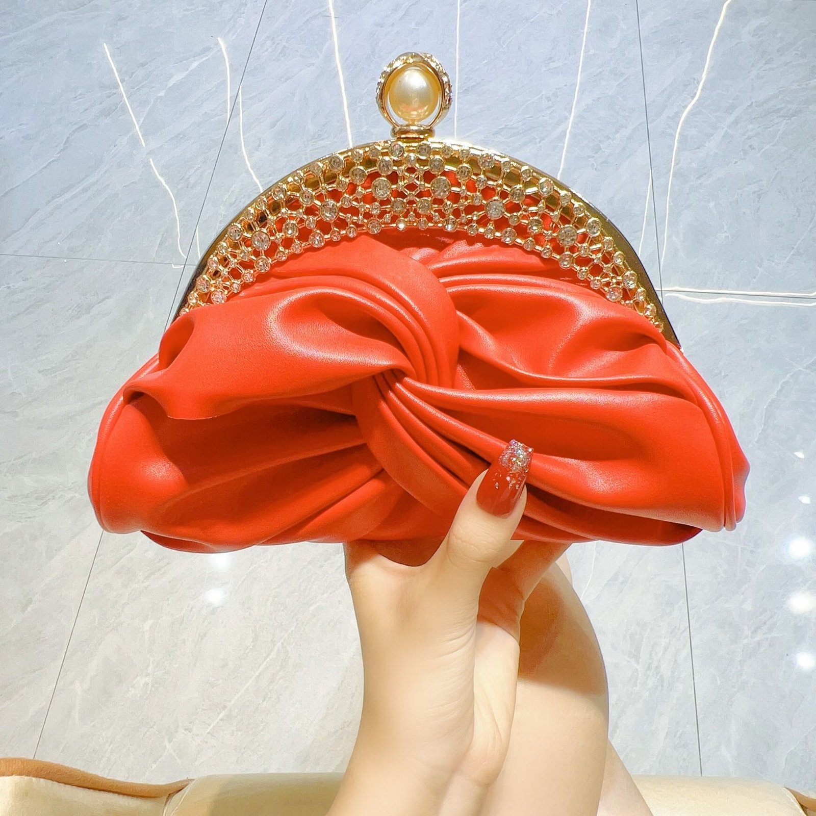 Luxury Rhinestone Mini Evening Clutch