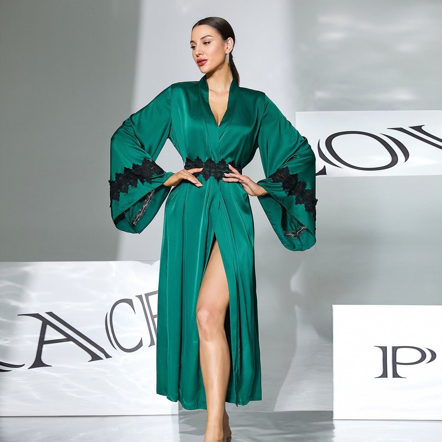 Ladies satin sleepwear