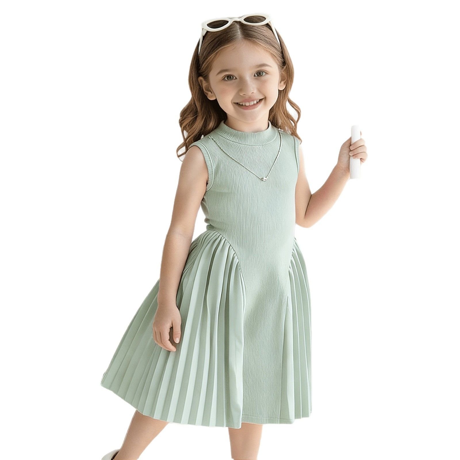 girls pleated dress, cute girls dress, kids pleated dress, girls party dress
