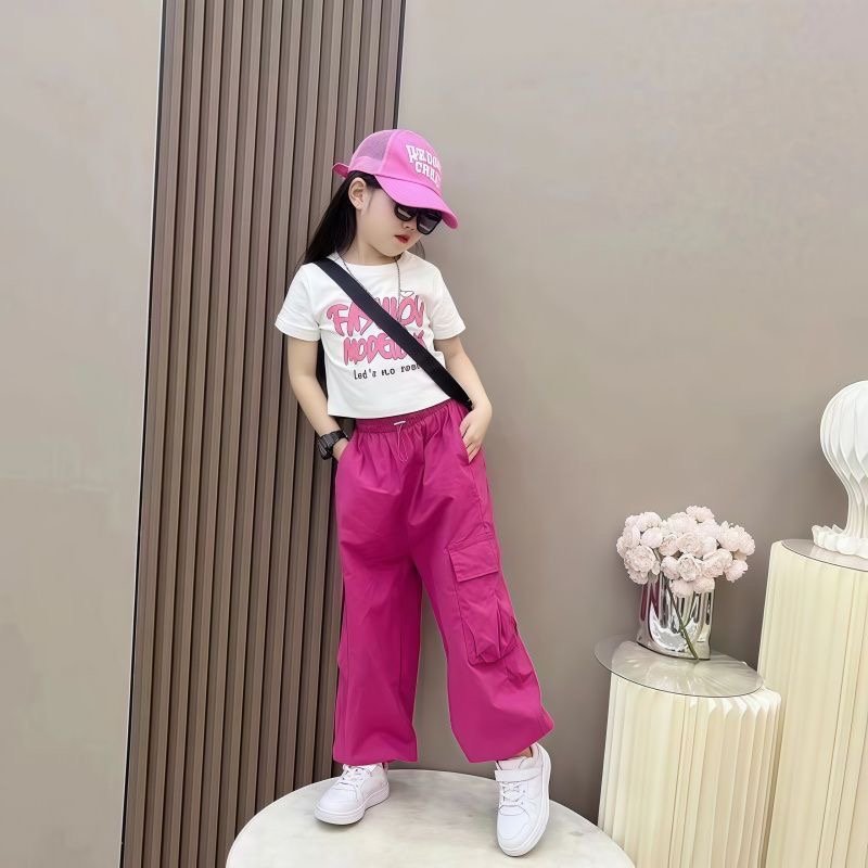 Girls baggy pants set, girls matching outfit, girls two piece outfit, girls casual outfit