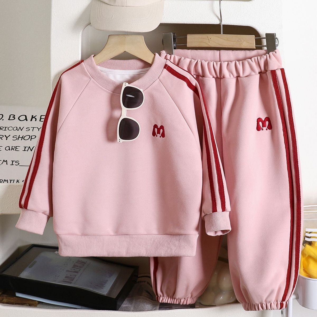 Kids tracksuit set, children’s tracksuit, kids sweatshirt and pants set, kids 2 stripe tracksuit