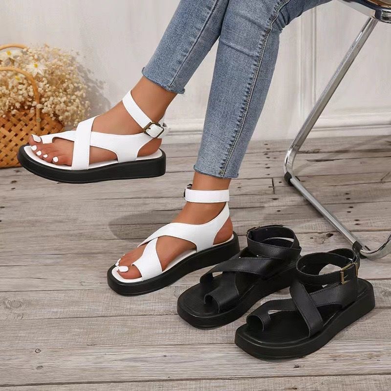 Summer flat belt sandals 