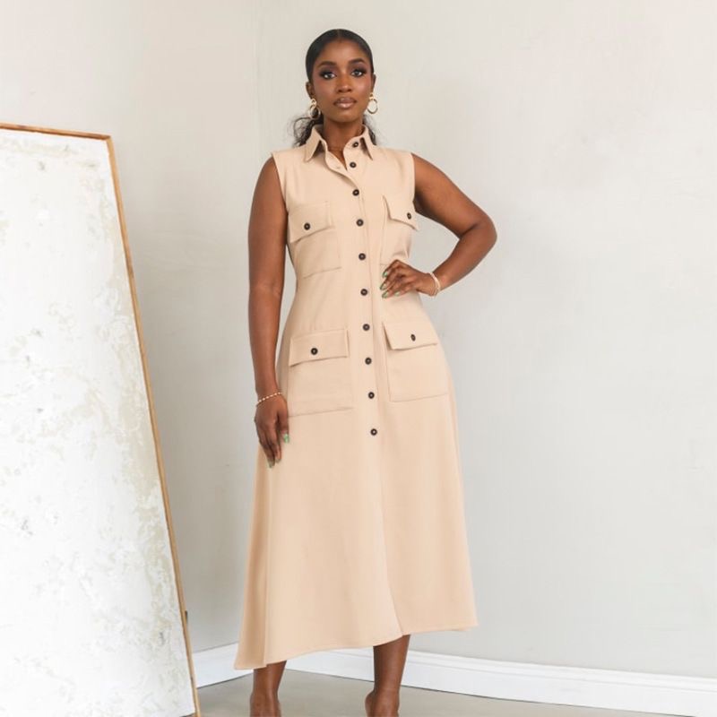 Prissy button down dress