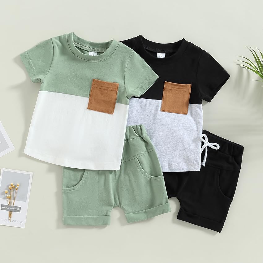 Infant baby boy summer clothes