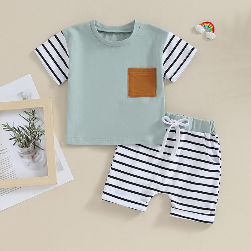 Infant baby boy summer clothes